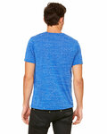 bella + canvas 3655c unisex textured jersey v-neck t-shirt Back Thumbnail