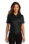 port authority lw809 ladies short sleeve superpro ™ react ™ twill shirt Front Thumbnail