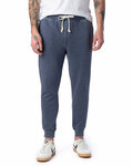 alternative 8625f men's campus burnout french terry jogger pants Front Thumbnail