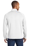 sport-tek tst850 tall sport-wick ® stretch 1/2-zip pullover Back Thumbnail