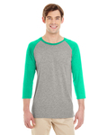 Jerzees 601RR Adult 4.5 oz. TRI-BLEND Baseball Raglan Back Thumbnail