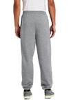 port & company pc90p essential fleece sweatpant with pockets Back Thumbnail