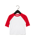 Bella + Canvas 3200T Toddler 3/4-Sleeve Baseball T-Shirt Front Thumbnail