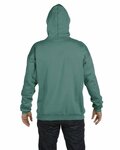 Hanes F170 Adult 9.7 oz. Ultimate Cotton® 90/10 Pullover Hooded Sweatshirt Back Thumbnail
