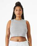 Bella + Canvas 1013BE Ladies' Micro Rib Muscle Crop Tank Front Thumbnail