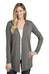 district dt156 women's perfect tri ® hooded cardigan Front Thumbnail