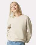 American Apparel RF494 Ladies' ReFlex Fleece Crewneck Sweatshirt Front Thumbnail