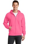 port & company pc78zh core fleece full-zip hooded sweatshirt Front Thumbnail