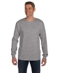 Hanes 5596 Men's 6.1 oz. Authentic-T ® Long-Sleeve Pocket T-Shirt Back Thumbnail