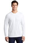 Sport-Tek ST400LS PosiCharge ® Long Sleeve Tri-Blend Wicking Raglan Tee Front Thumbnail