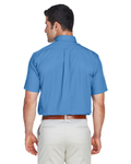 devon & jones d620s men's crown woven collection™ solid broadcloth short-sleeve shirt Back Thumbnail