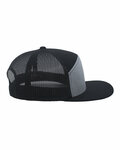 Pacific Headwear P787 6-Panel Arch Trucker Snapback Cap Side Thumbnail
