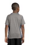 Sport-Tek YST361 Youth Heather Colorblock Contender ™ Tee Back Thumbnail