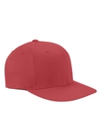 Flexfit 6297F Adult Wooly Twill Pro Baseball On-Field Shape Cap with Flat Bill Back Thumbnail