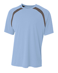 a4 nb3001 boy's spartan short sleeve color block crew neck t-shirt Front Thumbnail