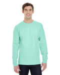 Hanes 5186 Adult Long-Sleeve Beefy-T® Front Thumbnail