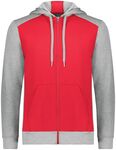 Augusta Sportswear 6899 Three-Season Fleece Full Zip Hoodie Front Thumbnail