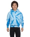 Tie-Dye CD877Y Youth Pullover Hooded Sweatshirt Back Thumbnail