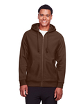 Team 365 TT95 Men's Zone HydroSport™ Heavyweight Full-Zip Hooded Sweatshirt Front Thumbnail