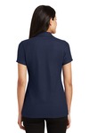 port authority l5001 ladies silk touch ™ y-neck polo Back Thumbnail