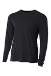 a4 nb3165 youth long sleeve cooling performance crew shirt Front Thumbnail