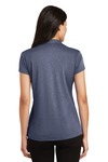 Port Authority L576 Ladies Trace Heather Polo Back Thumbnail
