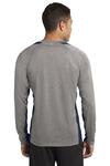 Sport-Tek ST361LS Long Sleeve Heather Colorblock Contender ™ Tee Back Thumbnail