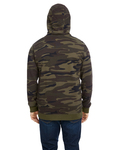 Burnside B8615 Men's  French Terry Full-Zip Hooded Sweatshirt Back Thumbnail