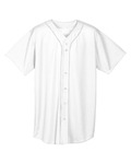 a4 nb4184 youth short sleeve full button baseball jersey Front Thumbnail