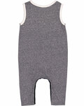 rabbit skins 4492 infant harborside melange tank romper Back Thumbnail