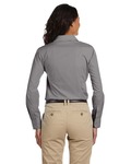Harriton M510W Ladies' 3.1 oz. Essential Poplin Back Thumbnail