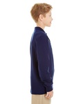 jerzees 437yl youth 5.6 oz. spotshield™ long-sleeve jersey polo Side Thumbnail