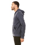Bella + Canvas 3739 Unisex Sponge Fleece Full-Zip Hooded Sweatshirt Side Thumbnail