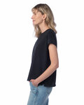 alternative 4461hm ladies' modal tri-blend raw edge muscle t-shirt Side Thumbnail