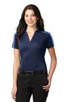 Port Authority L547 Ladies Silk Touch™ Performance Colorblock Stripe Polo Front Thumbnail