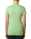 Next Level 6640 Ladies' CVC Deep V-Neck T-Shirt Back Thumbnail