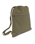 liberty bags 8877 seaside cotton pigment dyed drawstring bag Side Thumbnail