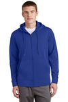 Sport-Tek ST238 Sport-Wick ® Fleece Full-Zip Hooded Jacket Front Thumbnail