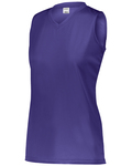 Augusta Sportswear 4795 Girls Attain Wicking Sleeveless Jersey Front Thumbnail