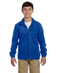 Harriton M990Y Youth 8 oz. Full-Zip Fleece Front Thumbnail