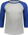 LAT 6930 Unisex Baseball Tee Front Thumbnail