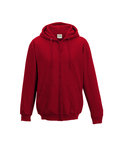 just hoods by awdis jha050 men's 80/20 midweight college full-zip hooded sweatshirt Front Thumbnail