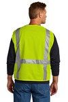 cornerstone csv104 ansi 107 class 2 mesh six-pocket zippered vest Back Thumbnail