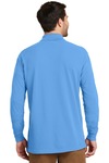 Port Authority K8000LS EZCotton ® Long Sleeve Polo Back Thumbnail