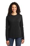 Port & Company LPC54LS Ladies Long Sleeve Core Cotton Tee Front Thumbnail