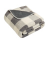 port authority bp48 double-sided sherpa/plush blanket Front Thumbnail