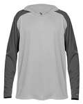 Badger Sport B2235 Breakout Youth Hood Tee Front Thumbnail