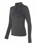 Badger Sport 4286 1/4 Zip Women's Lightweight Pullover Side Thumbnail