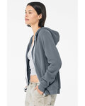 Bella + Canvas 3739 Unisex Sponge Fleece Full-Zip Hooded Sweatshirt Side Thumbnail