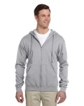 Jerzees 993 Adult 8 oz. NuBlend® Fleece Full-Zip Hooded Sweatshirt Back Thumbnail